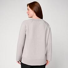 Mark & James by Badgley Mischka Marcella Metallic Knit Sweater Top