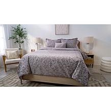 Marla Wynne 5-Piece Almond Jacquard Bedding Set - Queen