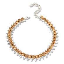 MarlaWynne 18-13/16" Spiked Chunky Station Necklace