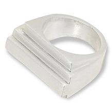 MarlaWynne Brushed Finish Pyramid Ring 