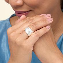 MarlaWynne Molten Metal Folded Band Ring