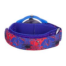 Marvel Spider Man Kids Time Teacher Watch Printed Hook & Loop Strap