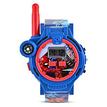 Marvel Spider-Man Unisex Child LCD Walkie-Talkie Set - Blue Silicone