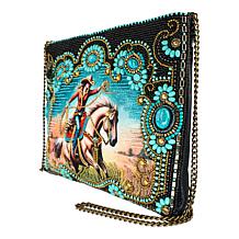 Mary Frances Cowgirl Hand-beaded Crossbody Handbag