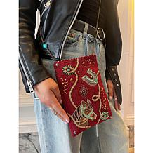 Mary Frances Hand-Beaded Crossbody Mini Handbag