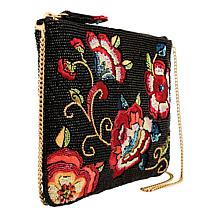 Mary Frances Hand-Beaded Mini Crossbody Handbag