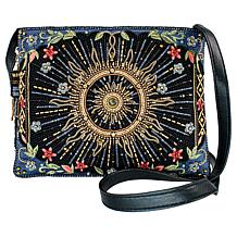 Mary Frances Solar Mystique Hand-Beaded Crossbody Handbag