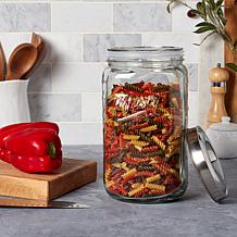 Mason Craft and More 156 oz. Glass Jar with Pop-Up Metal Lids