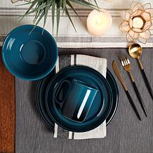 Mason Craft & More Festival Ombre 12pc Green Dinnerware Set
