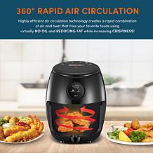 Maxi-Matic Elite Gourmet 2.1-Qt Compact Digital Air Fryer - Black