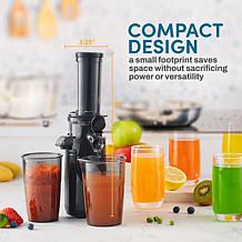 Maxi-Matic Elite Gourmet Compact Masticating Cold Press Slow Juicer