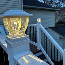 Maxsa Wave Style Post and Deck Railing Lights - 2-pack