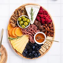 Meg Quinn x Maple Leaf at Home Charcuterie Map Board w/Bonus Recipes