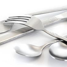 MegaChef Cravat 20 Piece Flatware Utensil Set, Stainless Steel Silv...