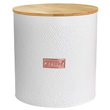 MegaChef Iron Canister Set, White - 4 Piece