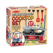 Melissa & Doug Deluxe Wooden Cooktop Set