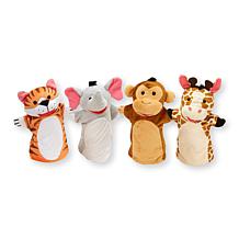 Melissa & Doug Family-Friendly Zoo Friends Hand Puppet 4-Piece Set