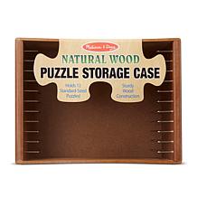Melissa & Doug Natural Wood Puzzle Case