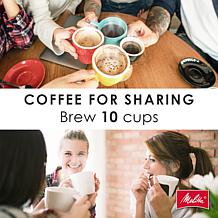 Melitta 10-Cup Drip Coffee Maker with Glass Carafe and Touch Contro...