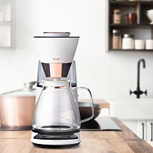 Melitta 12-Cup Luxe Drip Coffee Maker with Revolving Dashboard Copp...