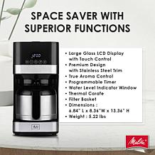 Melitta 8-Cup Drip Coffee Maker with Thermal Carafe and Touch Contr...