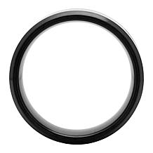 Men's Black Stainless Steel Camo 8mm Band Ring