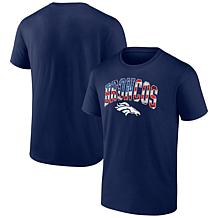 Men's Fanatics Navy Denver Broncos Banner Wave Logo T-Shirt