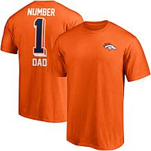 Men's Fanatics Orange Denver Broncos Team #1 Dad T-Shirt