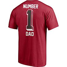 Men's Fanatics Red Tampa Bay Buccaneers #1 Dad T-Shirt