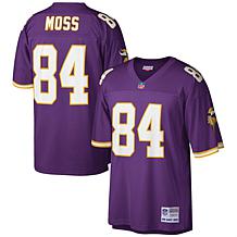 Men's Majestic Threads Justin Jefferson Cream/Purple Minnesota Vikings  Vintage Player Name & Number 3/4