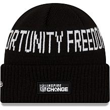 Men's New Era Black Seattle Seahawks Team Social Justice Cuffed Kni...