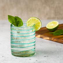 Meridia 6-pc. Handblown Mexican DOF Glass