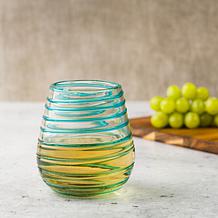 Meridia 6-pc. Handblown Mexican Stemless Wine Glass