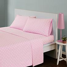 Mi Zone Polka Dot Cotton Sheet Set - Pink - Queen