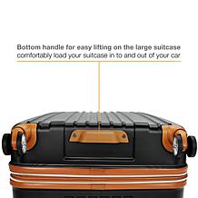 Miami Carryon Collins 3-Piece Expandable Retro Spinner Luggage Set