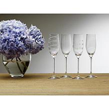 Mikasa Cheers Flute Glass Set of 4