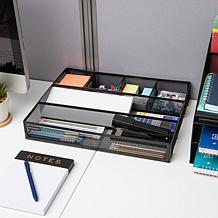 Mind Reader 2-Piece Mesh Deep Drawer Desk Organizer
