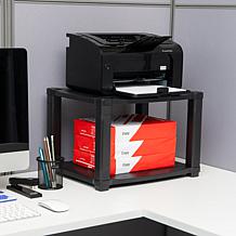 Mind Reader 2-Shelf Mobile Printer Cart with Cord Management