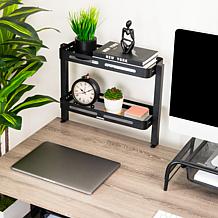 Mind Reader 2 Tier Desk Organizer with Clamp 