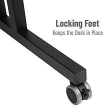 Mind Reader 2-Tier Extra Large Mobile Sitting/Standing Desk