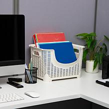 Mind Reader 3-Tier Stackable Rolling Storage Bins Set