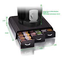 Mind Reader 36-Capacity 'Anchor' Triple Drawer Coffee Pod Holder