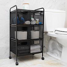 Mind Reader 6-Drawer Rolling Mesh Office Cart