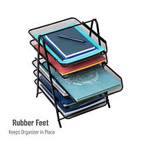 Mind Reader 6-Tier Paper Tray Desktop Organizer File Storage Metal