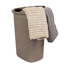 Mind Reader 60-Liter Laundry Basket with Cutout Handles
