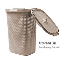 Mind Reader 60-Liter Laundry Basket with Cutout Handles
