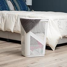 Mind Reader 60-Liter Lightweight Plastic Laundry Hamper - White