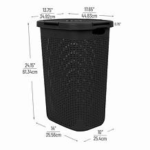 Mind Reader 60-Liter Ventilated Clothes Basket with Carry Handles
