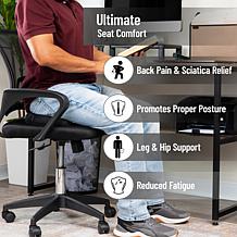 Mind Reader Air Cloud Gel Donut Pillow Seat Cushion with Cooling Core