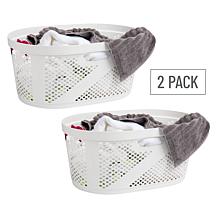 Mind Reader Basket Collection 40-Liter Laundry Hamper with Handles